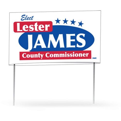 Double-Sided Custom Yard Sign - 34.5"w x 21"h