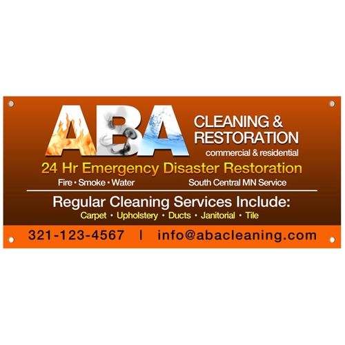 Full Color Hanging Custom Banner - 27" x 60"