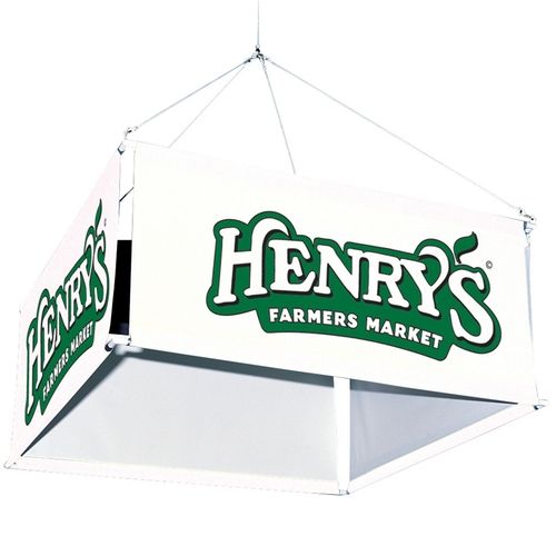 4-Sided Promotional Hanging Banner Kit - 6'