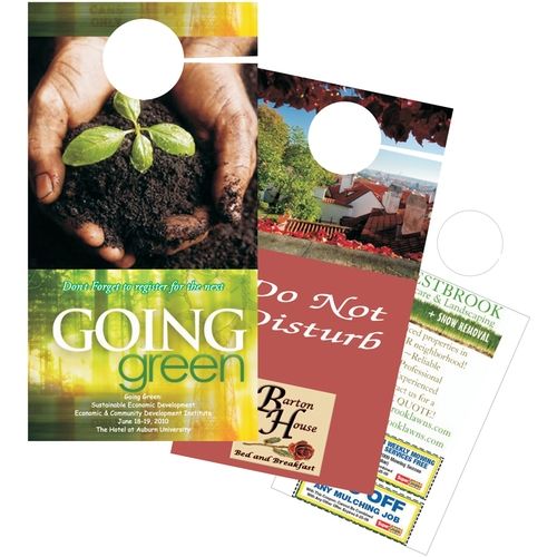 Full Color Custom Recycled Cardstock Door Hangers