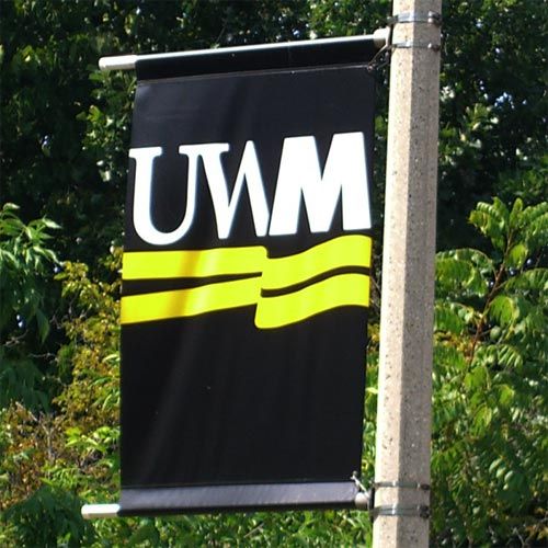 Street Banner - Screen Printed Logo - 30"w x 60"h