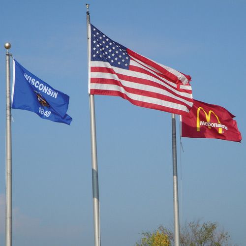 Full Color Corporate Promotional Flag - 8' x 5'