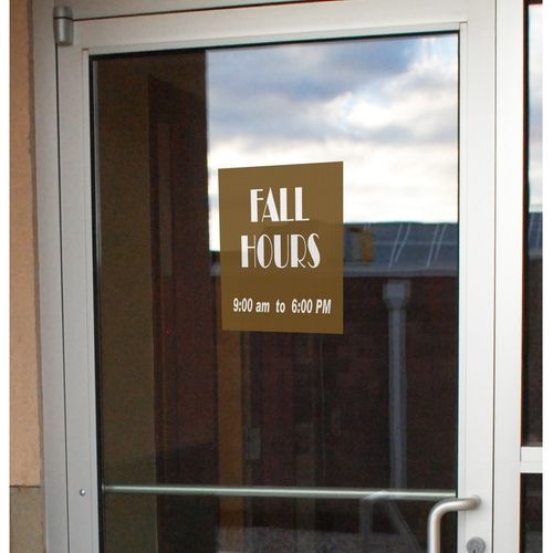 Full Color Adhesive Outdoor Mounted Window Custom Graphics - 9.5" x 11"