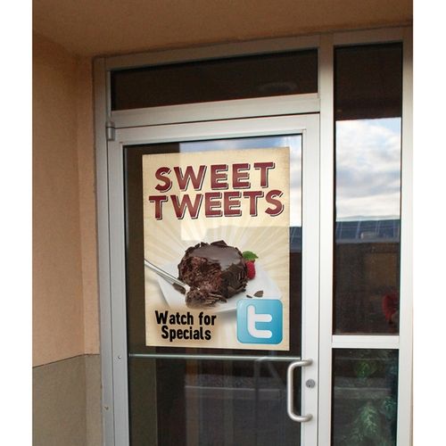 Full Color Smooth Surface Adhesive Custom Graphics - 24" x 35"