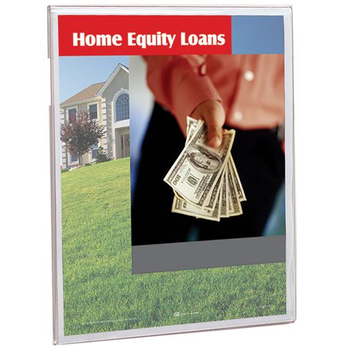 Acrylic Door & Wall Promotional Sign Holder w/ Notched Slots - 8.5" x 11"