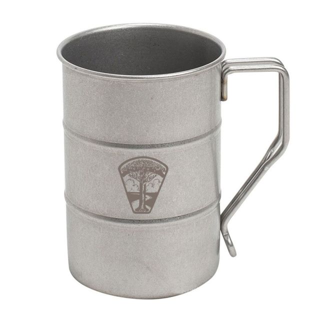 Custom Retro Stainless Steel Camping Beer Coffee Mug - 12.5 oz.