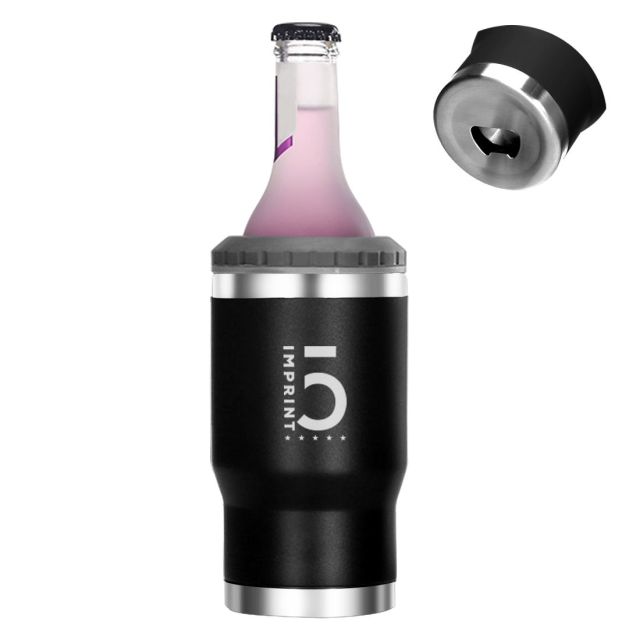 Custom Double Wall Tumbler Can Cooler w/ Bottle Opener - 14 oz.