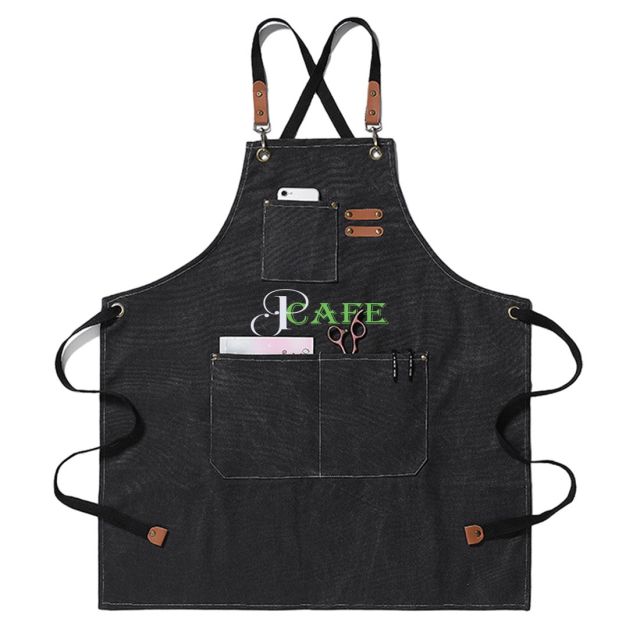 Custom Universal Adjustable Apron w/ 3 Pockets - 30" x 27"