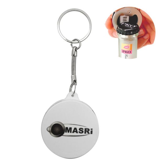 Custom 3-in-1 Bottle Opener Charging Cable w/ Keychain