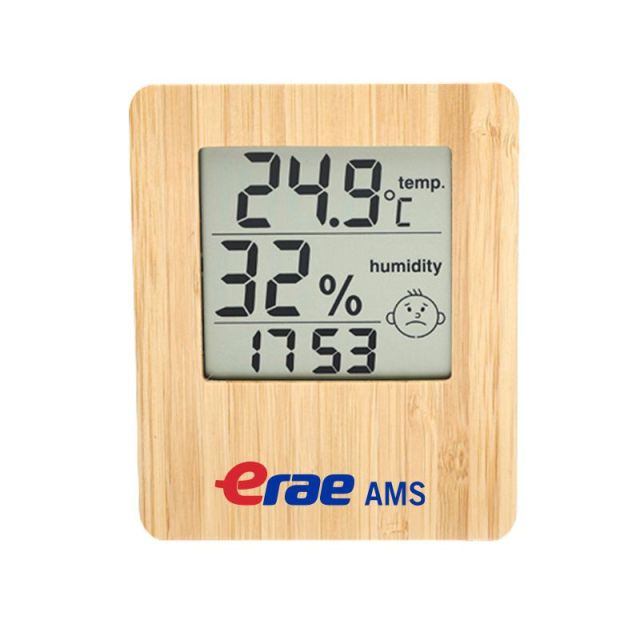 Full Color Custom Indoor Bamboo Weather Station