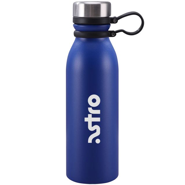 Custom Clip-On Stainless Steel Vacuum Bottle - 20 oz.