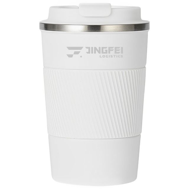 Custom Stainless Steel Coffee Mug w/ Lid - 12 oz.