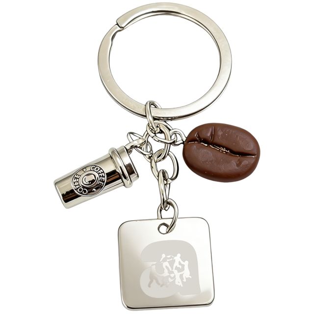Custom Coffee Bean Key Tag