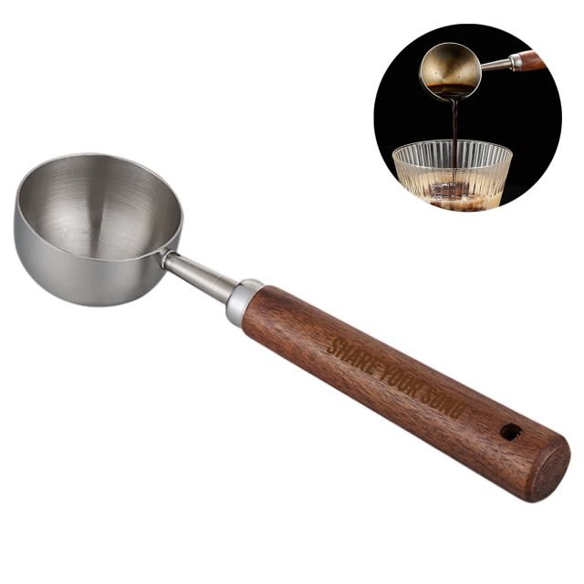 Custom Wood-handle Coffee Scoop 