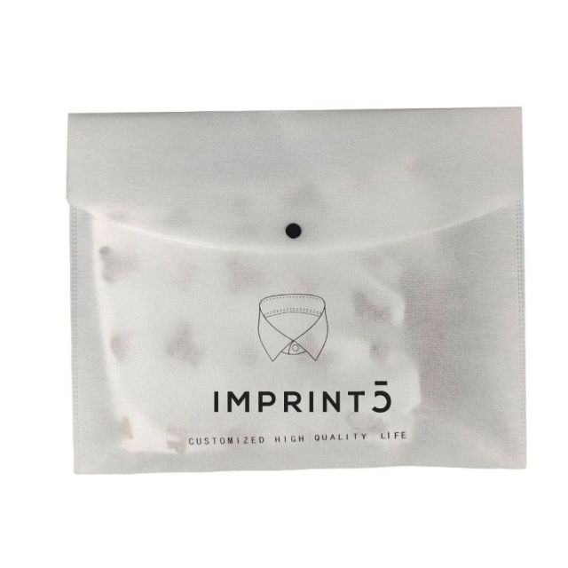 Custom Non-woven Snap Hand Bag - 18"w x 14"h