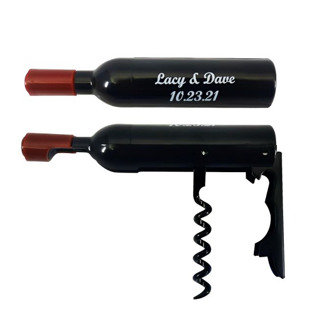Custom 2-in-1 Opener Wine Corkscrew Bottle