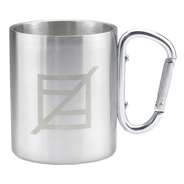 Custom Carabiner Handle Stainless Steel Mugs - 10 oz.