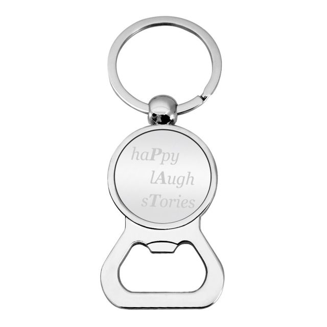 Custom Chrome Bottle Opener Keychains