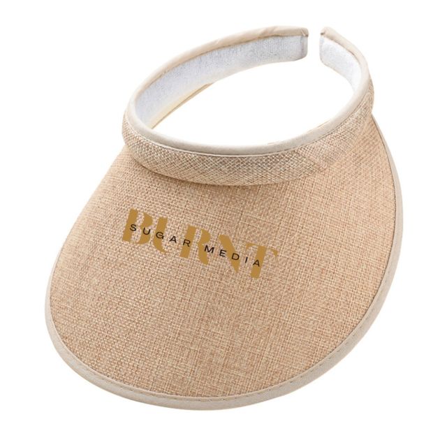 Custom Wide Brim Cotton and Linen Sun Visor