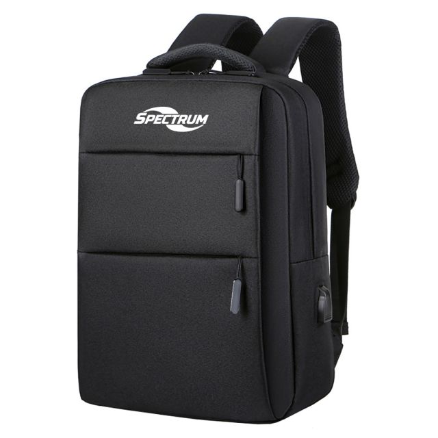 Custom Durable Laptop Backpack w/ USB Charging Port - 15.6"