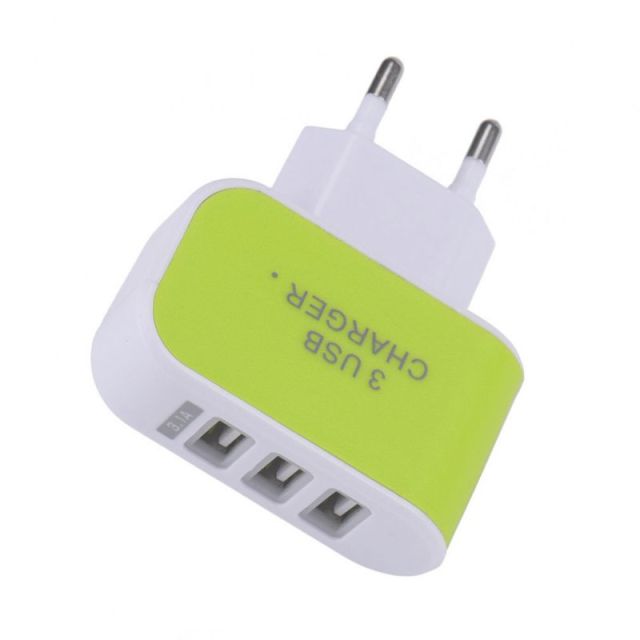 Custom 3-Port USB Wall Charger