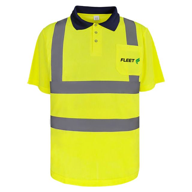 Custom Hi-Vis Polyester Polo Shirt