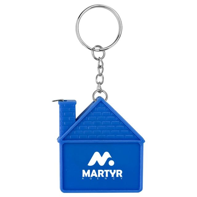 Custom House Shaped Tape Measure w/ Key Tag