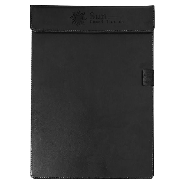 Custom Letter Sized Leather Clipboard w/ Magnetic Clip