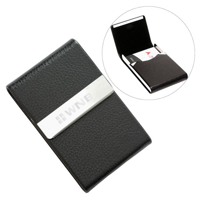 Custom Magnetic Flip Closure Business Card Holder