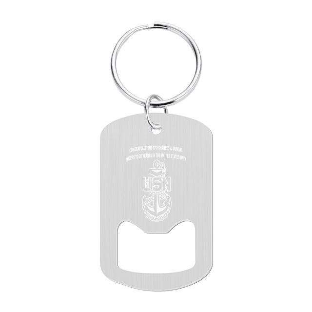Custom Metal Bottle Opener Key Tag
