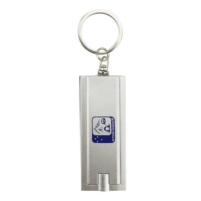 Custom Rectangular LED Light Keychain