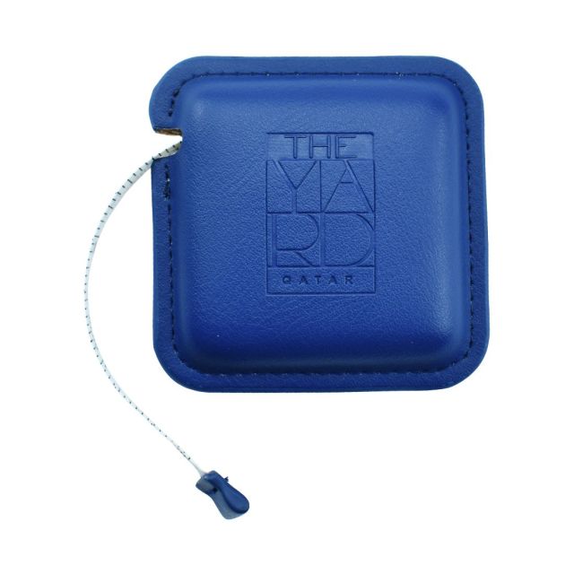 Custom Square Leather Compact Tape Measure - 5'