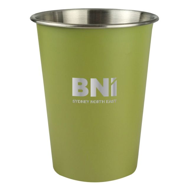 Custom Dubliner Stainless Steel Pint Glass Cup - 12 oz.