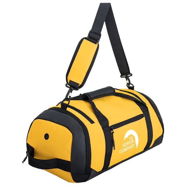 Custom Two-Tone Duffel Backpack - 19.7"w x 8.7"h x 9.8"d