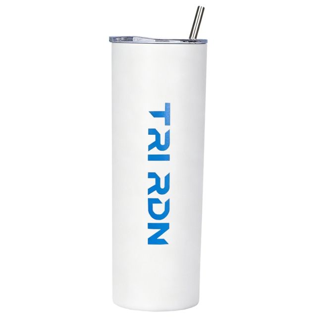 Custom Vacuum Insulated Skinny Tumbler w/ Straw - 30 oz.