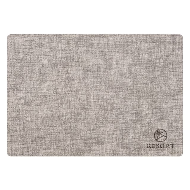 Custom Waterproof Linen-Like Finish PU Placemat