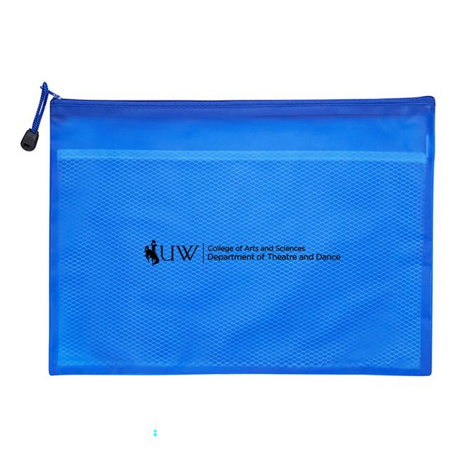 Custom PVC Mesh Zipper Pouch Document Bag