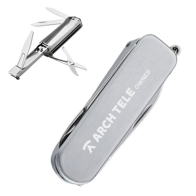 Custom 5-in-1 Foldable Nail Clipper w/ Key Chain