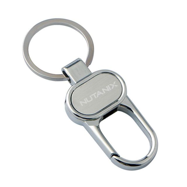 Double Ring Promotional Metal Keychain