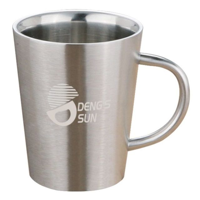 Double Wall Promotional Stainless Coffee Mugs - 11.5 oz.