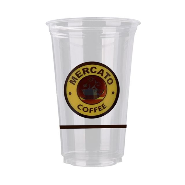 16 oz. Custom Plastic PET Cold Cups (92mm) - 1000 / Case