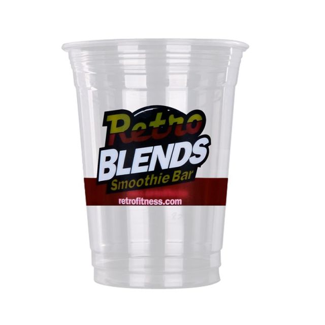 16 oz. Custom Plastic PET Cold Cups (95mm) - 1000 / Case