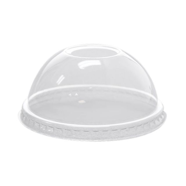 Dome Lids for 8 or 9oz Clear Plastic PET Cups (78mm) - 1000 / Case