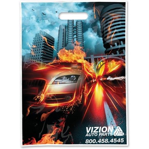 Full Color Custom Plastic Bags - 11"w x 15"h