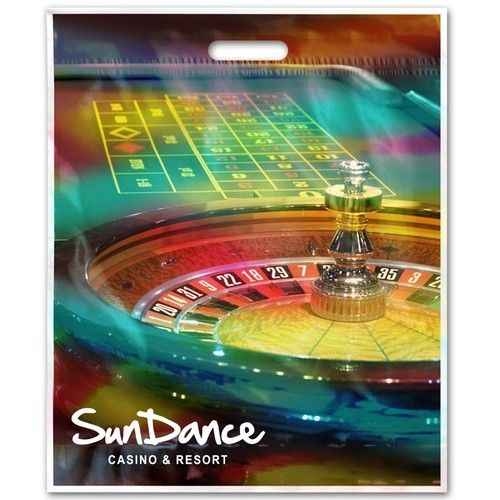 Full Color Custom Plastic Bags w/ Gusset - 15"w x 18"h x 4"d