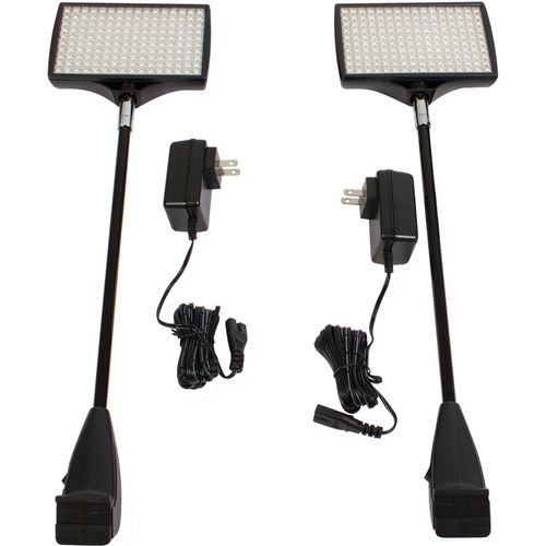 Display Booth Universal LED Double Light Kits - Blank