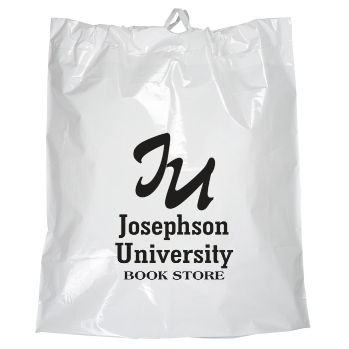 Poly Draw Promotional Tote Bag - 18"w x 20"h x 4"d