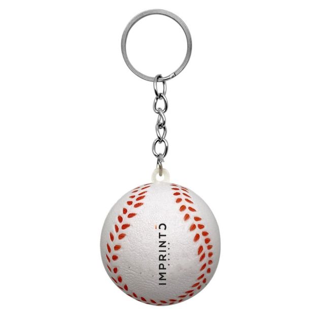 Custom Baseball Keychain Promo Stress Ball