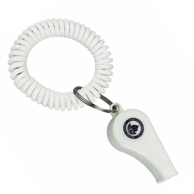 Promotional Whistle w/ Coiled Wristband