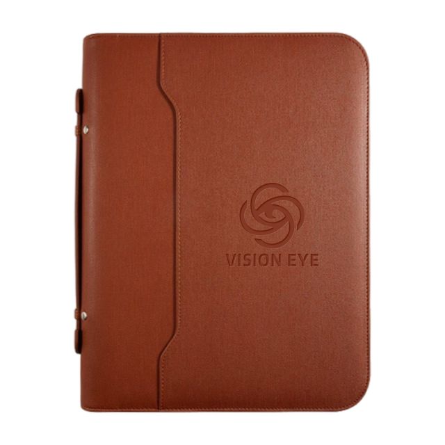 Custom 4-Ring Binder Zippered Portfolio - 10.5"w x 13.6"h